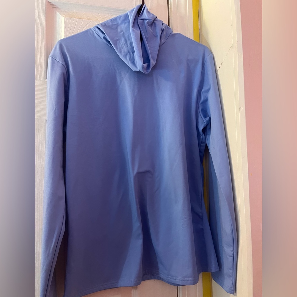 Blue Polyester Spandex Garment